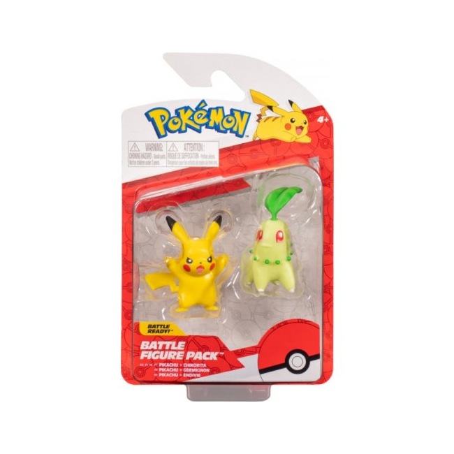 POKEMON BATTLE FIGURE PIKACHU + GERMIGNON